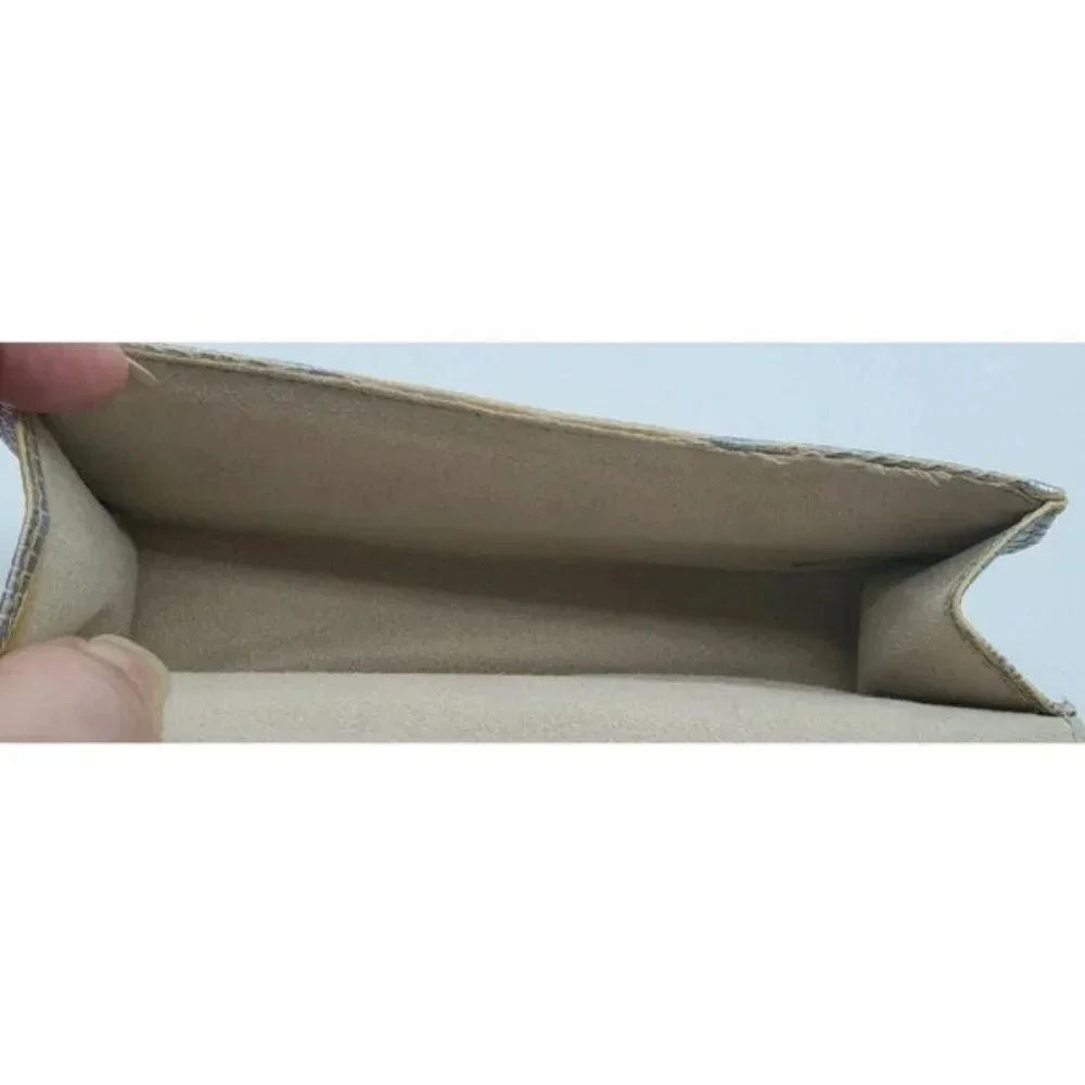 Vintage Judith Leiber Metallic Lizard Crystal Grannycore Eyeglass Case